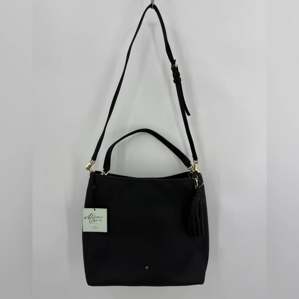 Kate Spade New York x The Madison Ave. Collection NWT Tote Black Leather
